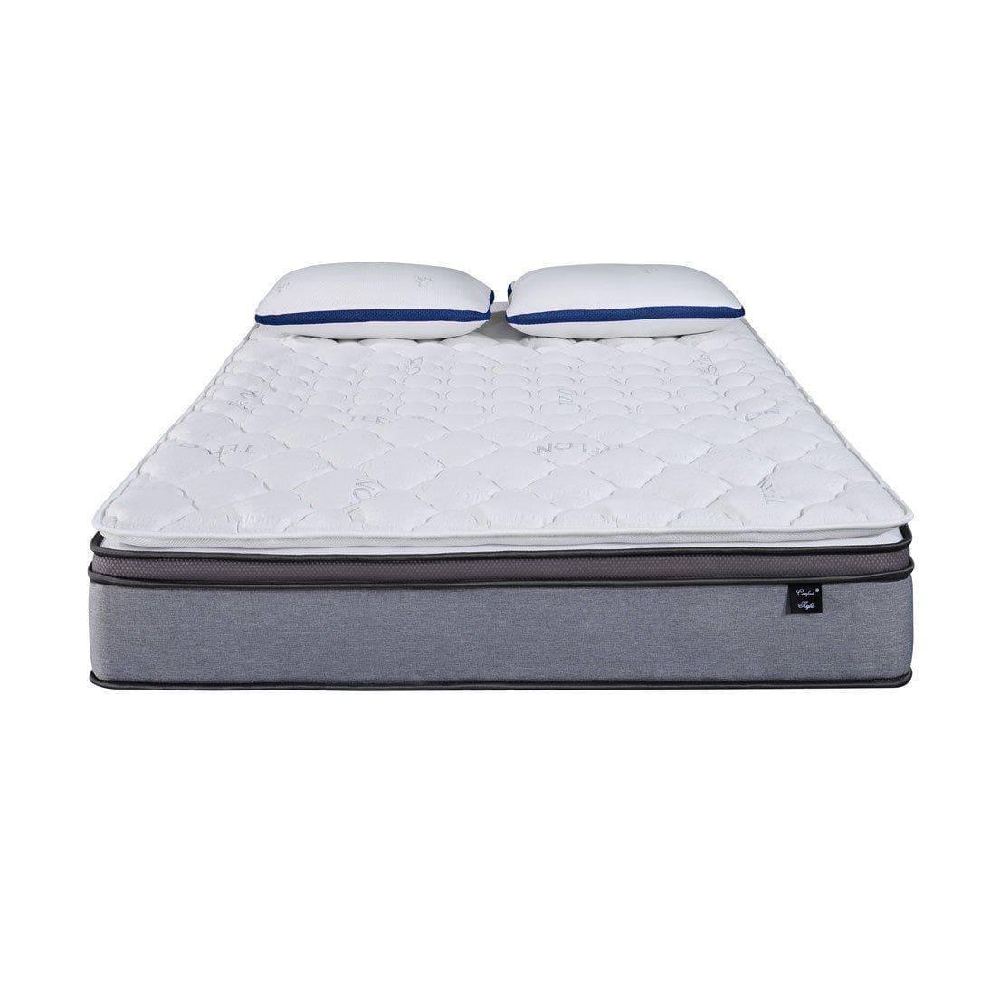 Somnuz Comfort Night 12 Inch Water Repellent Teflon Fabric Latex Individual Pocketed Spring Mattress - Somnuz Malaysia