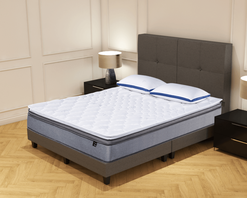 Somnuz Comfort Night 12 Inch Water Repellent Teflon Fabric Latex Individual Pocketed Spring Mattress - Somnuz Malaysia